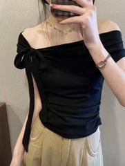 ÁO THUN GÂN BẸT VAI KÈM DÂY NHIỀU KIỂU JUSTDUN