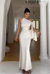 (NT) ĐẦM BODY DÀI LỆCH VAI CỘT DÂY 1 BÊN