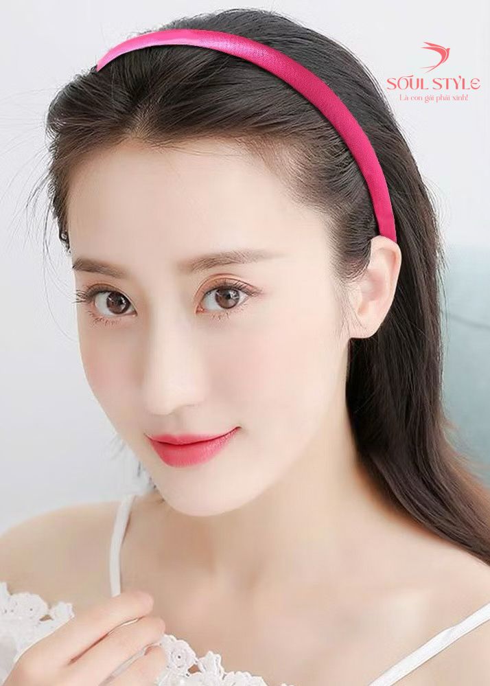 CÀI TÓC BỌC VẢI PHI LỤA SATIN BÓNG