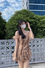 FREESIZE SET ÁO 2 DÂY BÈO KÈM QUẦN RIVEN SET