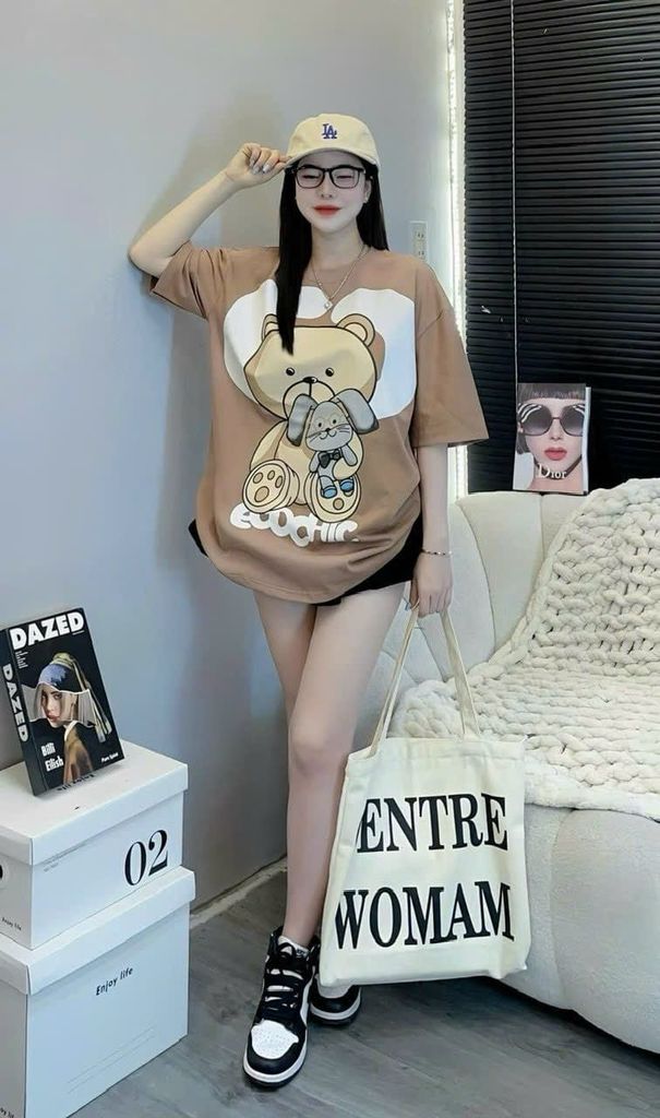 ÁO THUN GẤU FORM RỘNG