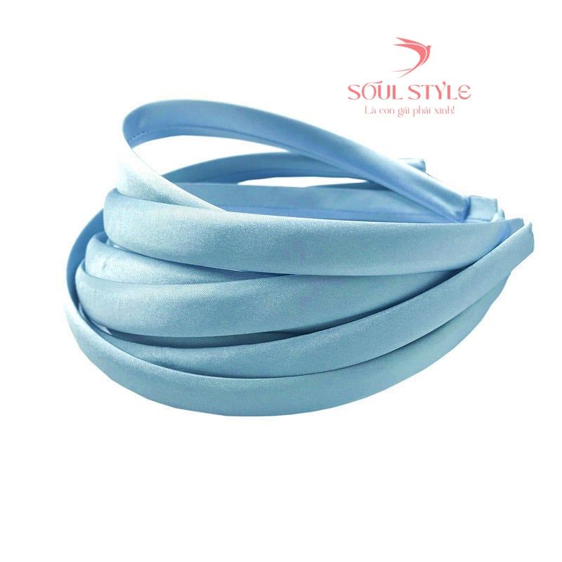 CÀI TÓC BỌC VẢI PHI LỤA SATIN BÓNG