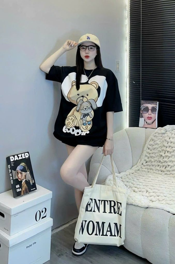 ÁO THUN GẤU FORM RỘNG