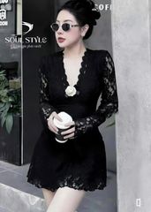 [TAG HOA TRẮNG] SET REN TAY LOE CỔ V KÈM QUẦN CÓ MÚT