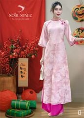 (TAG ĐÁ) SET ÁO DÀI GẤM PHỤNG