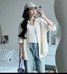ÁO SƠ MI DÀI TAY LỤA CÁT HÀN QUỐC MÀU PASTEL