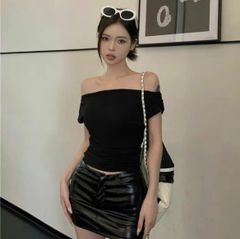 ÁO THUN GÂN BẸT VAI KÈM DÂY NHIỀU KIỂU JUSTDUN