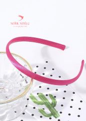 CÀI TÓC BỌC VẢI PHI LỤA SATIN BÓNG