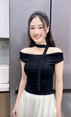 ÁO THUN GÂN BẸT VAI KÈM DÂY NHIỀU KIỂU JUSTDUN