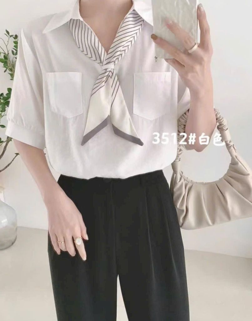 ÁO SƠ MI TAY NGẮN PHỐI CÀ VẠT