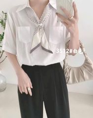 ÁO SƠ MI TAY NGẮN PHỐI CÀ VẠT