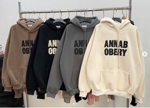 ÁO HOODIE CHỮ LỚN ANNAB OBERY