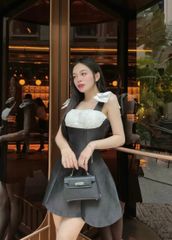 ĐẦM TAPTA PHỐI NƠ TRẮNG VAI ENICA DRESS