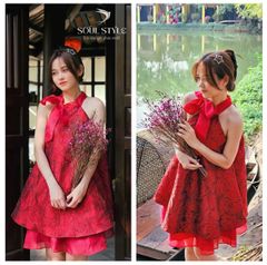 SET YẾM GÂM XỐP HOA DẬP NỔI PHỐI VOAN TƠ KÈM QUẦN