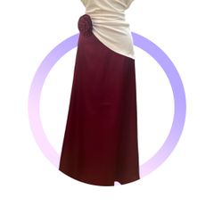 (NT) CHÂN VÁY LỤA PHI BÓNG SATIN ĐUÔI CÁ PHỐI NƠ TO