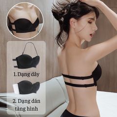 ÁO LÓT SU ĐÚC KÈM MIẾNG DÁN TRONG SUỐT CHỐNG TUỘT