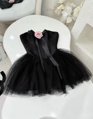 ĐẦM CÚP ĐÍNH NƠ XÒE BỒNG