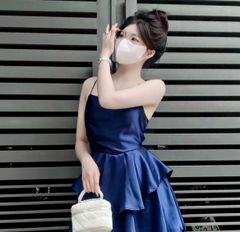 MUSE DRESS ĐẦM LỤA NGẮN DÁNG XÒE 2 DÂY HỞ LƯNG ĐAN DÂY