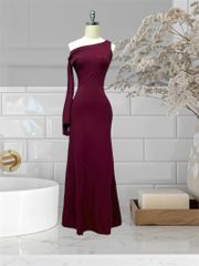 (NT) ĐẦM BODY DÀI LỆCH VAI CỘT DÂY 1 BÊN