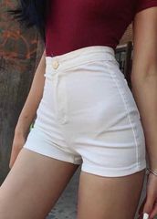 QUẦN SHORT ĐÙI KAKI CẠP CAO CO GIÃN