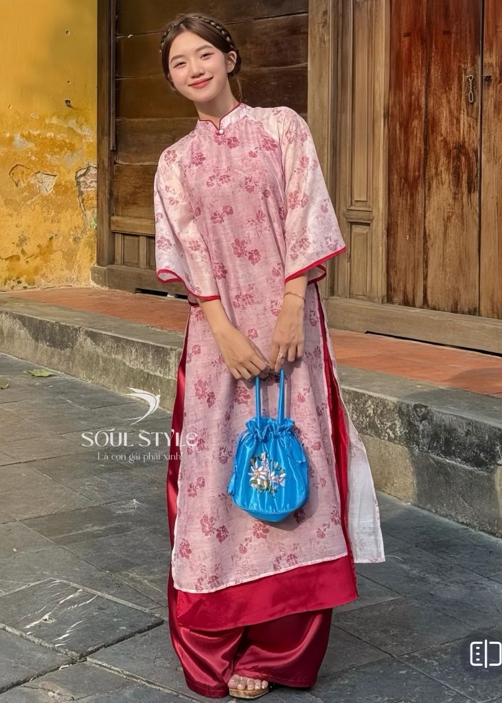 SET ÁO DÀI CÁCH TÂN VOAN TƠ HÀN DŨ