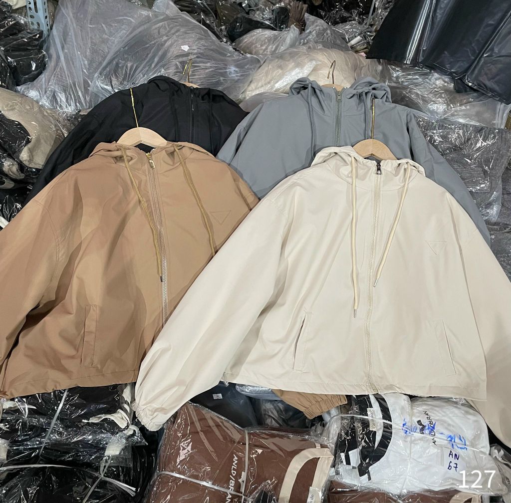 ÁO KHOÁC GIÓ DÀY 2 TÚI BASIC