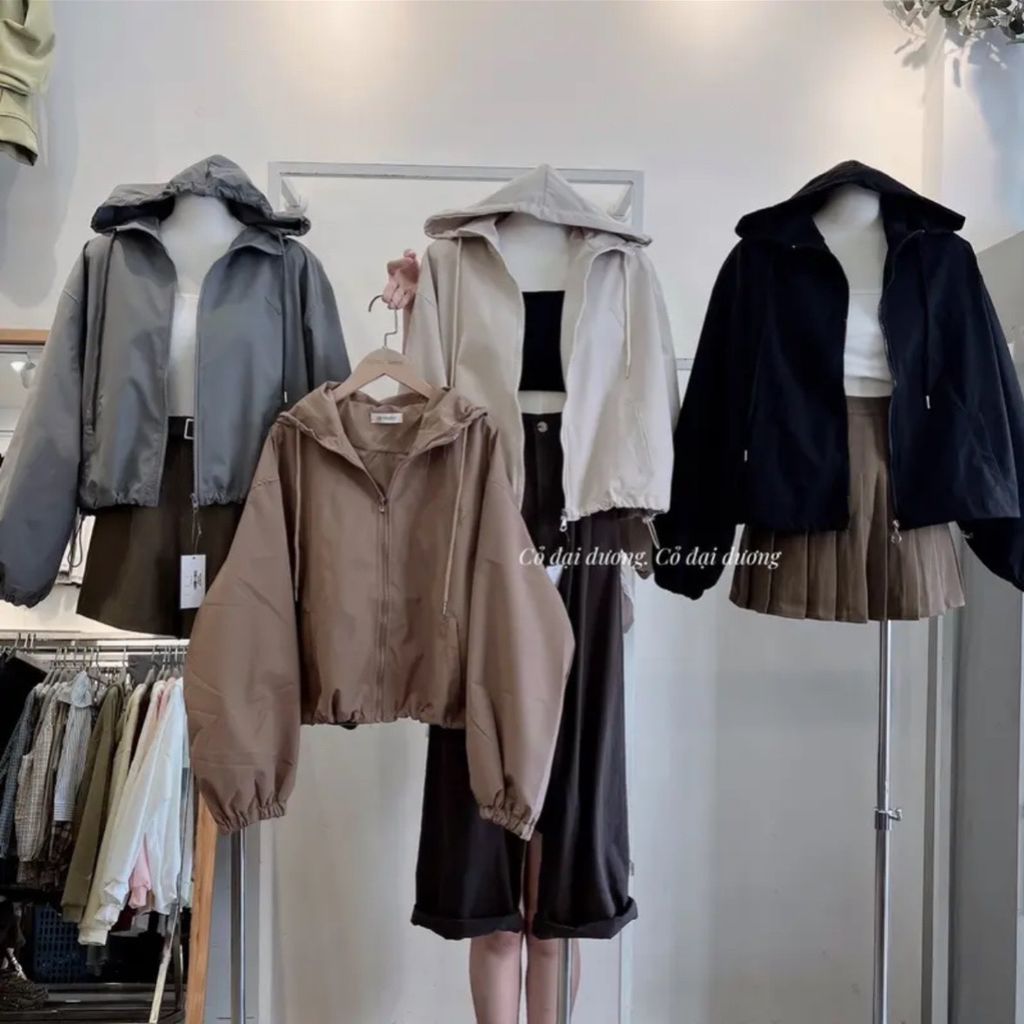 ÁO KHOÁC GIÓ DÀY 2 TÚI BASIC