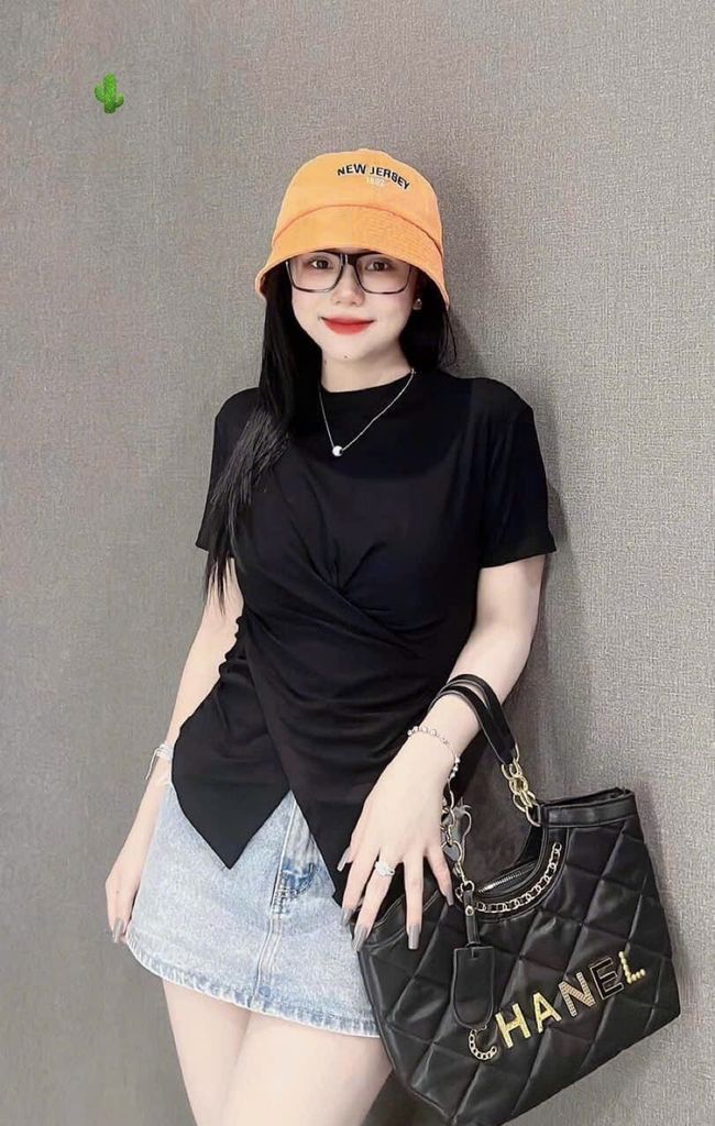ÁO THUN NHÚN EO CHÉO GÂN LẠNH