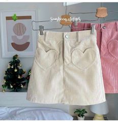 CHÂN VÁY CHỮ A NHUNG TIM