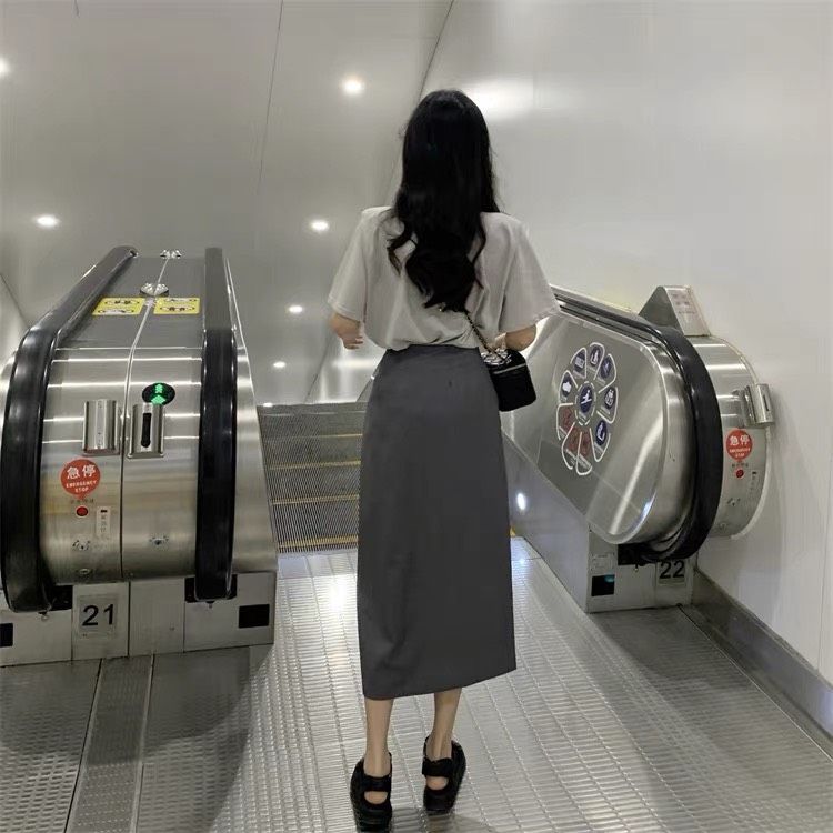 CHÂN VÁY SUÔNG DÀI DÁNG A BASIC