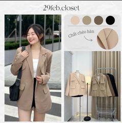 ÁO KHOÁC VEST BLAZER TAY DÀI CÁCH ĐIỆU DÁNG DÀI