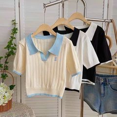 ÁO LEN CÓ CỔ PHỐI VIỀN BO EO