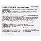  Nhiệt kế điện tử - MC 246 - OMRON x DIAB 