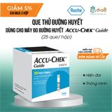  Que thử đường huyết - Accu Chek® Guide - DIAB x ROCHE 
