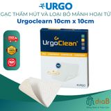  Urgoclean 10cm x 10cm – Gạc thấm hút và loại bỏ mảnh hoại tử 