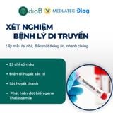  Gói xét nghiệm bệnh lý di truyền Thalassemia (Nhân viên đến lấy mẫu tại nhà) 