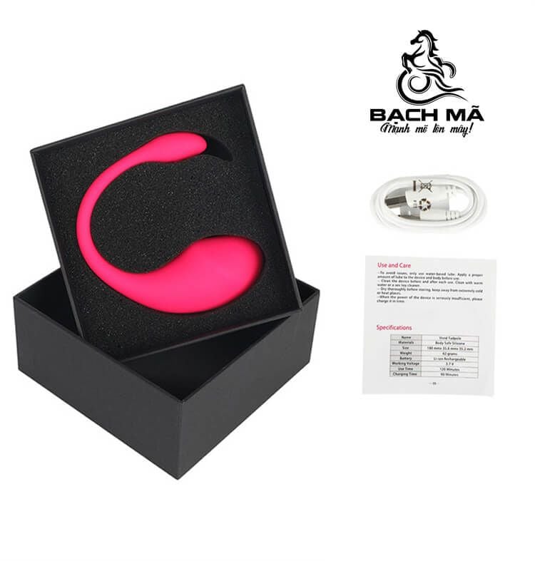  Trứng rung tình yêu hình đầu khấc điều khiển từ xa bằng app điện thoại 