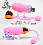  Trứng rung tình yêu massage 2 đầu điều khiển từ xa qua áp 