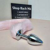  Phích cắm sextoy hậu môn trái tim inox đuôi cáo giá rẻ 