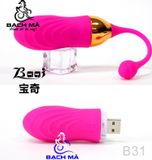  Trứng rung tình yêu massage 2 đầu điều khiển từ xa qua áp 