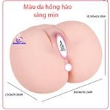  Âm đạo giả giống thật dạng mông nguyên khối Silicon cao cấp 