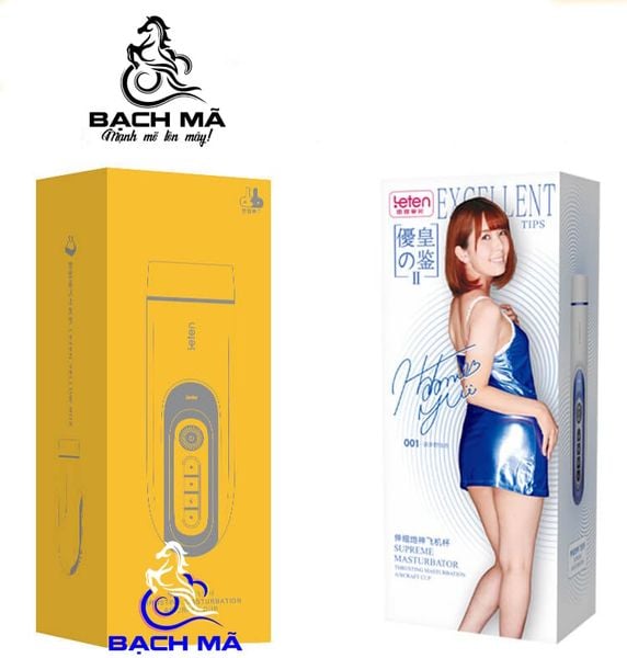 Âm đạo giả rung thụt tự động Leten có âm thanh và sưởi ấm 