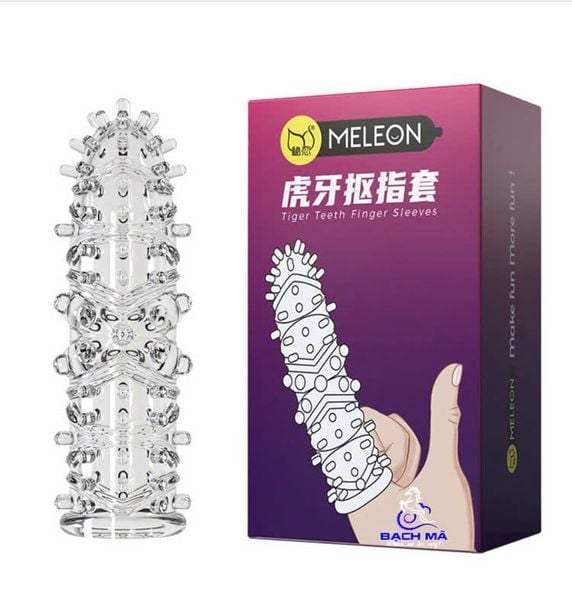  Bao cao su đeo ngón tay gân gai nổi siêu mềm mẫu 1 