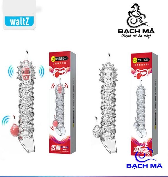  Bao cao su đôn dên gai tăng kích thước có quai đeo Meleon 