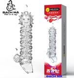  Bao cao su đôn dên gai tăng kích thước có quai đeo Meleon 