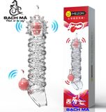  Bao cao su đôn dên gai tăng kích thước có quai đeo Meleon 