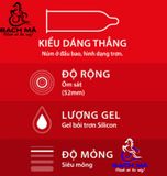  Bao Cao Su Durex Fetherlite Hộp 3 Cái 