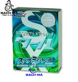  Bao cao su Sagami Xtreme Spearmint hộp 3 cái 