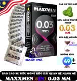  Bao Cao Su Siêu Gai Maxxmen 5in Siêu Mỏng 0.03 Truyền Nhiệt 1 Cái 