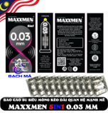  Bao Cao Su Siêu Gai Maxxmen 5in Siêu Mỏng 0.03 Truyền Nhiệt 3 Cái 